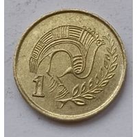 Кипр 1 цент 1994 год, AU