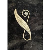 Брошь СССР веточка