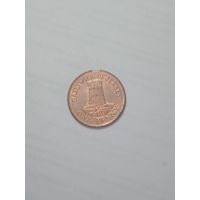 Джерси 1 пенни 2005 года . Брак !