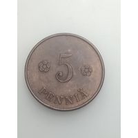 Финляндия 5 пенни 1918 года .