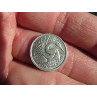 Сингапур 5 центов, 1977. С 20 копеек. Распродажа коллекции. Смотрите другие лоты.