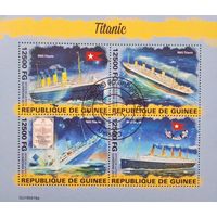 Гвинея 2019. Круизный лайнер Титаник. Малый лист