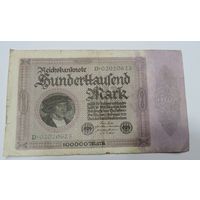 100000 марок 1923 г. Германия