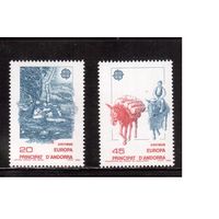 Андорра(Испанская)-1988(Мих.200-201) ** ,   Европа СЕРТ, Фауна