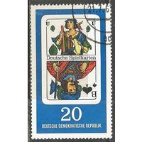 ГДР. Игральные карты. 1967г. Mi#1300.