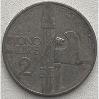 Италия 2 лиры 1924 г. Цена за 1 шт.