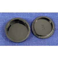 Крышка фронтальная на фотоаппарат Лейка и задняя на объектив LM