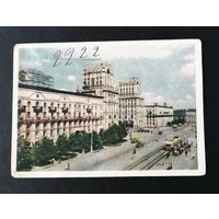 Минск. Привокзальная Площадь. Белорусская ССР. Виды городов. Пейзажи. ИЗОГИЗ 1956 год #0232-V2P116