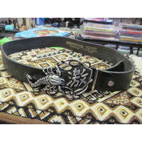 Ремень кожаный с прягой Скорпион.