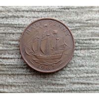 Werty71 Великобритания 1/2 пенни 1967 Корабль