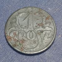 Польша 1 грош 1930  редкий год!