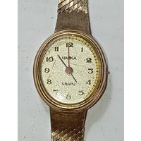 Часы механические позолоченные ЧАЙКА  .  AU . Редкие .