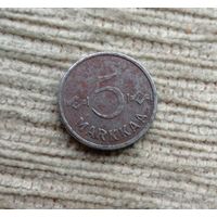 Werty71 Финляндия 5 марок 1953