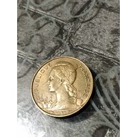 Французский Мадагаскар 20 франков 1953 год