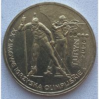 Польша 2 злотых 2006 г. XX зимние Олимпийские игры, Турин 2006