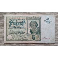 Werty71 Германия 5 марок 1926 банкнота