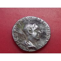 Серебряный денарий.мМаксимус I фракийский(верность армии)(235-238 год н.э).Римская империя.Копия,серебро в полном объёме,соответствие.