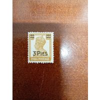 Индия Георг VI надпечатка