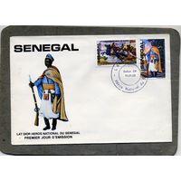 КОНВЕРТ  СЕНЕГАЛ, КПД  ЛАТ ДИОР - НАЦИОНАЛЬНЫЙ ГЕРОЙ СЕНЕГАЛА Mi 753-754