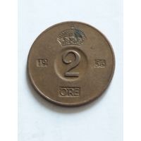 Швеция 2 оре 1956