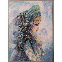 Снегурочка. Чистотина Евгения. Авторская открытка, глянец