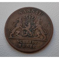 Нассау 1 пфенниг 1860 г (герцоговство Германии)