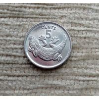 Werty71 Кирибати 5 центов 1979 Геккон Токи