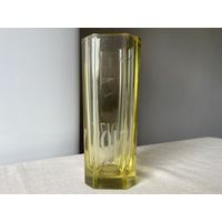 Ваза цветное стекло граненая 16см ЛЗХС агитация