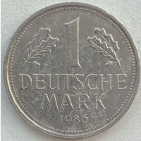 Германия 1 марка 1986 г. F