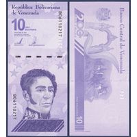 Венесуэла, 10 боливаров 2021 г, P-W116 (B, генерал Симон Боливар), UNC