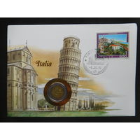 Италия 500 лир 1983 г конверт первого дня КПД