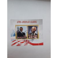 Марки Малави  Лауреат Нобелевской премии Мира 1993 Н Мандела