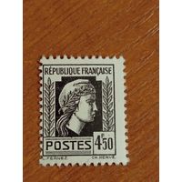1944-45 Франция Французский Комитет Национального Освобождения Марианна чистая клей MNH** (4-1)