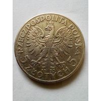 Польша 5 злотых 1933 г.с знаком МД,хорошая.