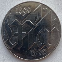 Германия (ГДР) 10 марок 1990 г. 100 лет Дню международной солидарности трудящихся 1 мая