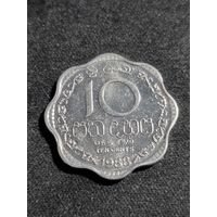 Шри-Ланка 10 центов 1988 Unc
