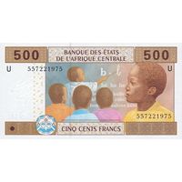 Камерун 500 франков образца 2002 года UNC p206UD бумага