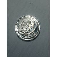 Каймановы острова 10 центов 2008 года .