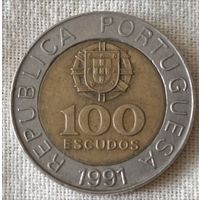 Португалия. 100 эскудо 1991 года.