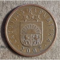Латвия 2-я республика 2 сантима, 2007 г., KM# 21