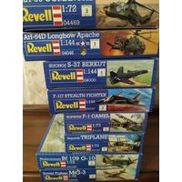 Revell ,Сборные модели  одним лотом 8 моделей