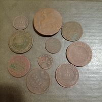 Большой сборный лот монет РИ, выставлен до завтра