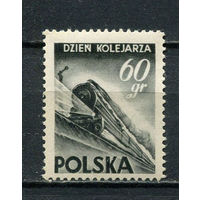 Польша - 1954 - Железная дорога 60Gr - [Mi.869] - 1 марка. MNH.  (Лот 86HU)-TG3P21