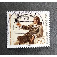 Марка Германия 1982 год Иоганн Вольфганг фон Гёте