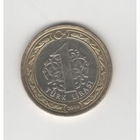 1 лира Турция 2018 Лот 8887