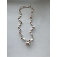 Бижутерия, бусы, имитация ракушечника, винтаж