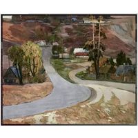 Плужник М.А;100/120см;1971год;Осень в Лососно;дсп/масло