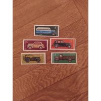 СССР серия марок 1975 г. Автомобили.