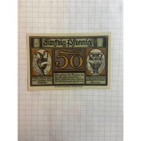 50 пфеннингов (нотгельды) г. Германия.