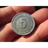 Алжир 5 сантимов, 1964. С 20 копеек. Распродажа коллекции. Смотрите другие лоты.